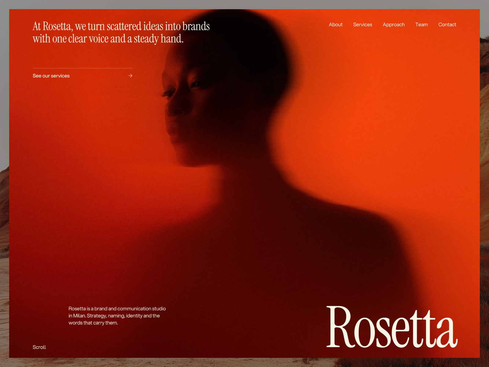 Rosetta — Free Agency Template for Framer preview