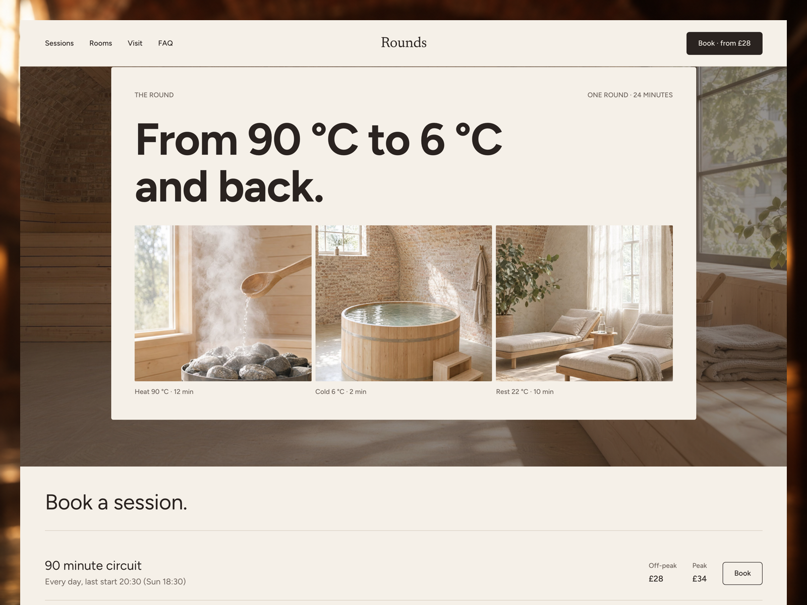 Rounds — Free Landing Page Template for Framer by Unknown preview