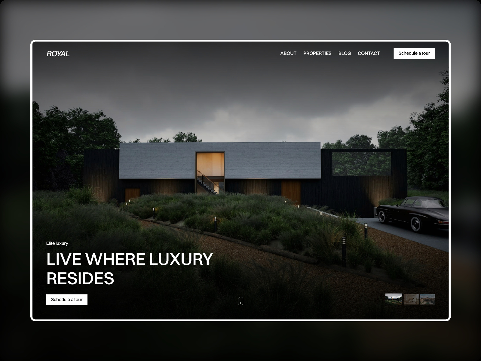 Royala — Free Portfolio Website Template by Fitrin — Free Real Estate Template for Framer by Fitrin preview