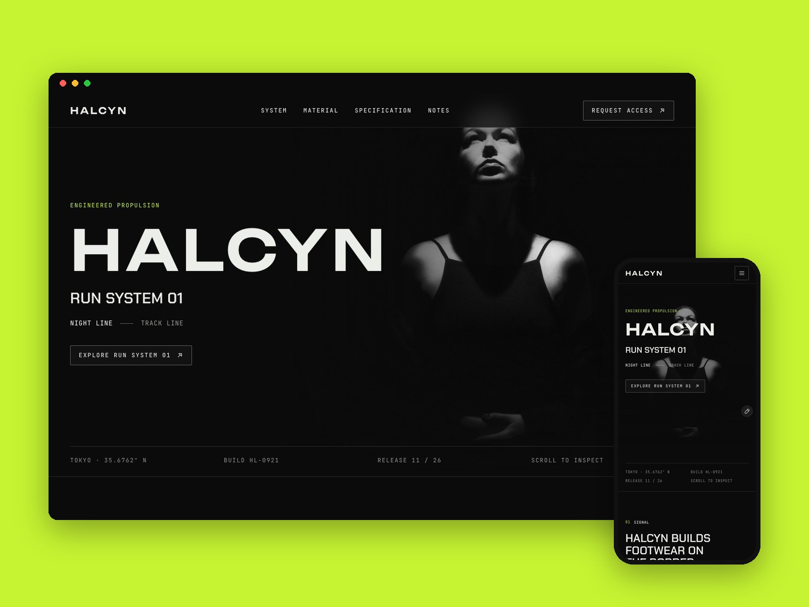 Running Shoe Page — Free Landing Page Template for Framer preview