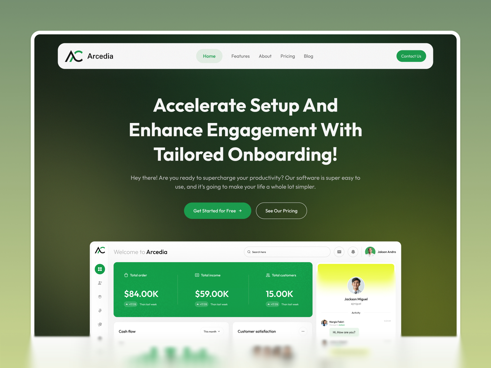 SaaClay — Free AI Website Template by Pentaclay — Free SaaS Template for Framer by Pentaclay preview