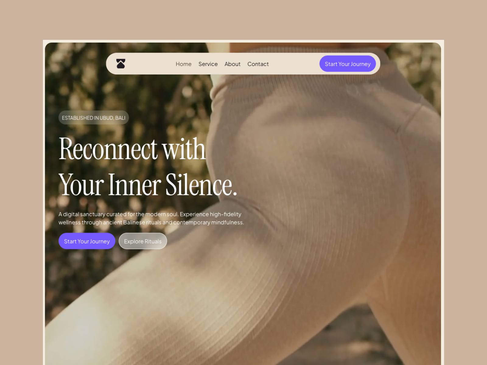 Santara — Free Wellness & Coaching Framer Template preview