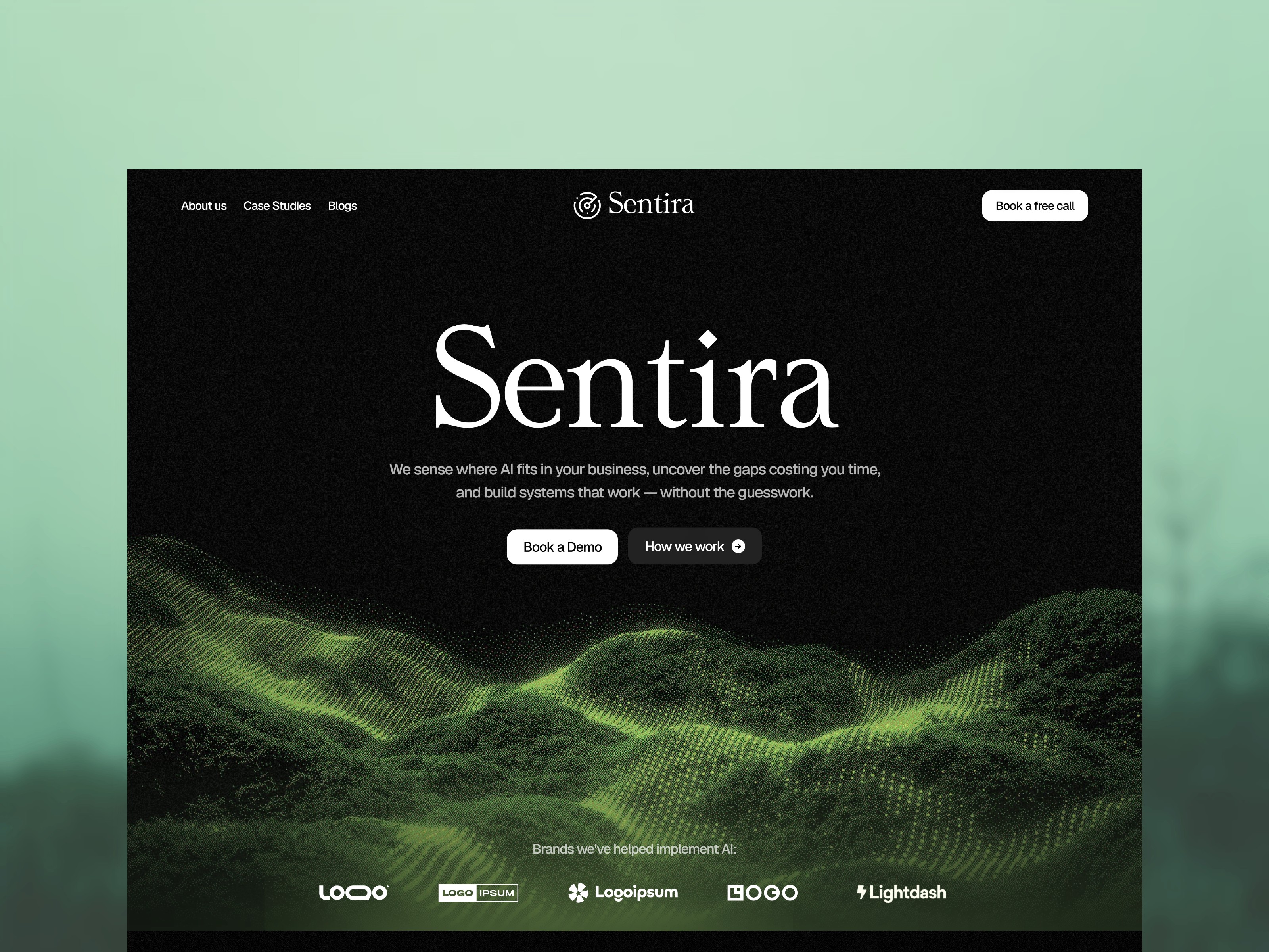 Sentira: Free Portfolio Website Template by Nasir Nawaz — Free Automotive Framer Template preview