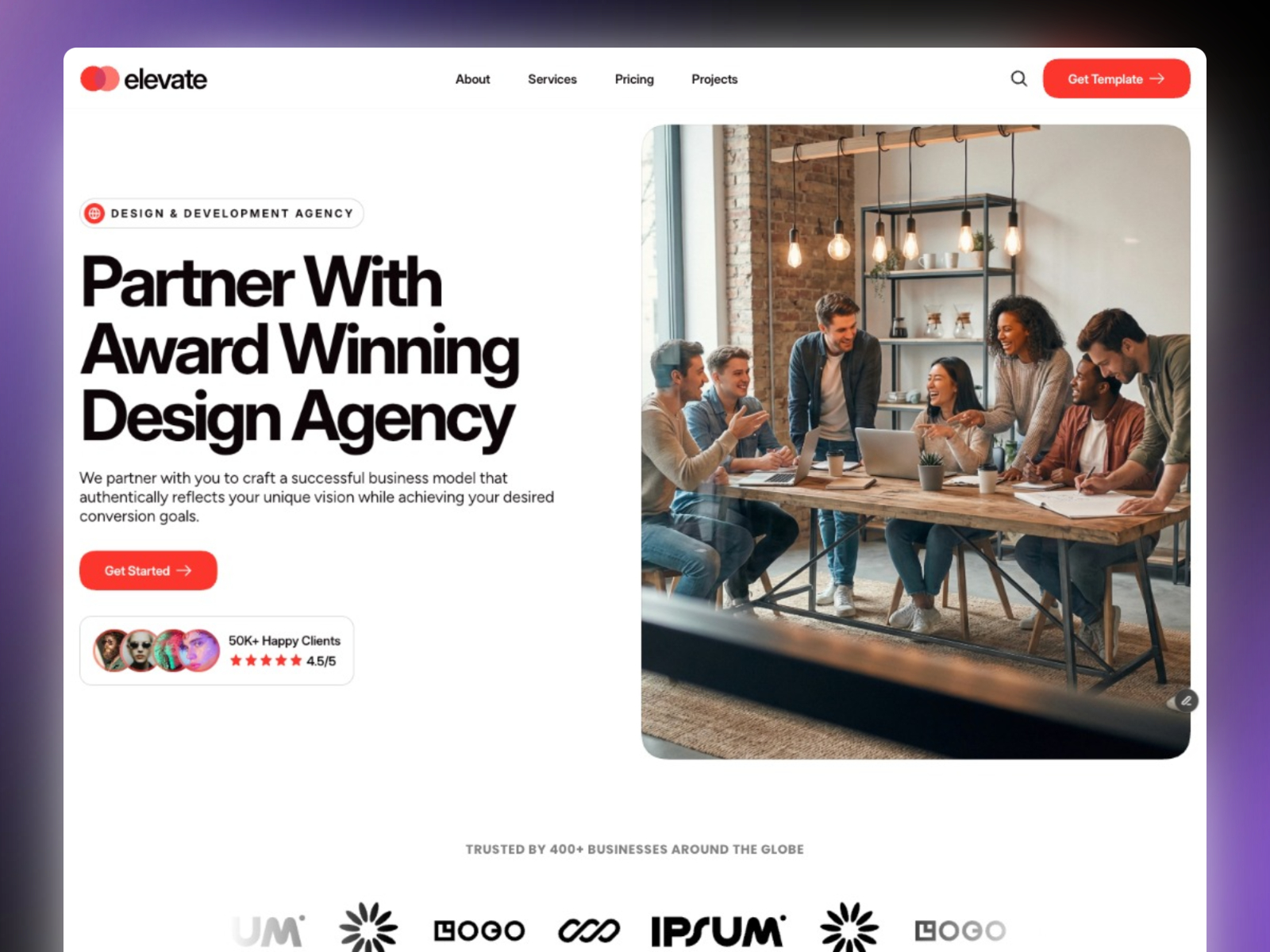 Seonovu: Free Agency Website Template by Shoaib Ahmed — Free Automotive Framer Template preview