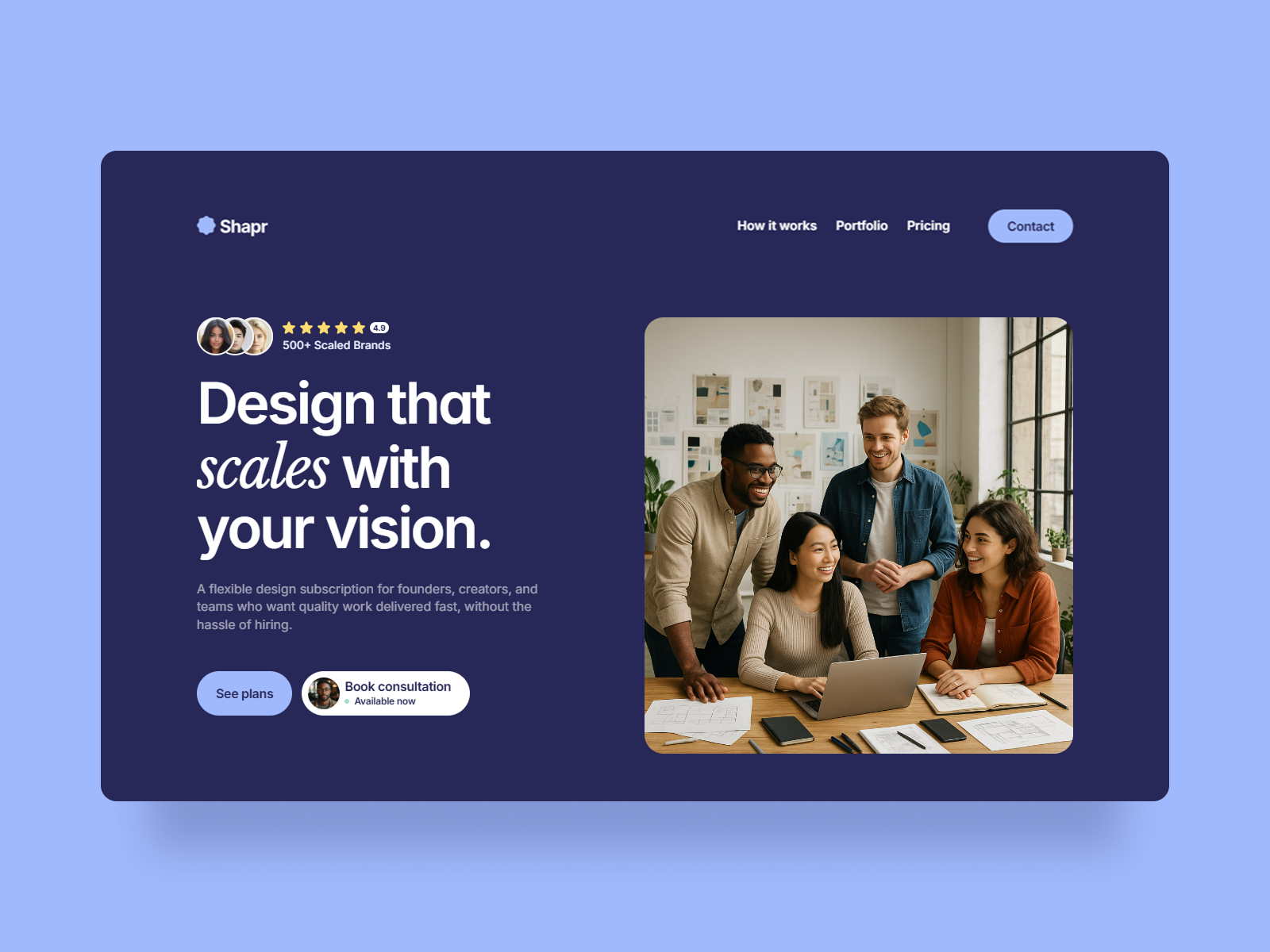 Shapr — Free SaaS Framer Template preview