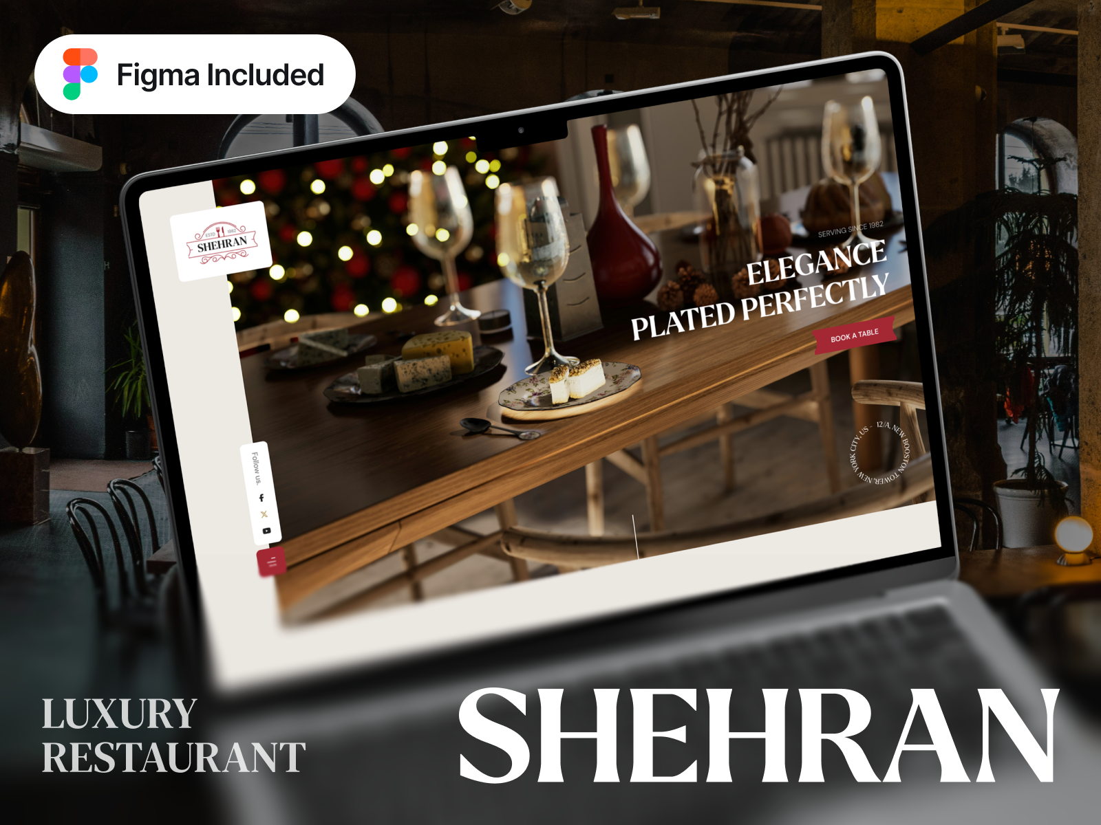Shehran — Free Restaurant Website Template by Shuvo ☑️ — Free Food Template for Framer by Shuvo ☑️ preview
