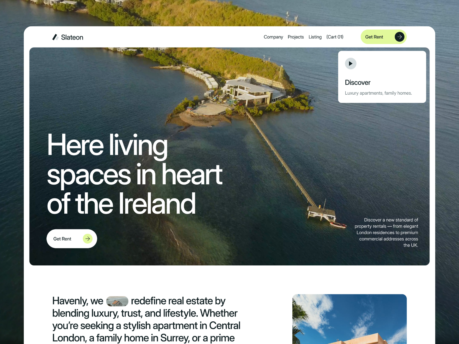 Slateon — Free Real Estate & Listings Framer Template preview