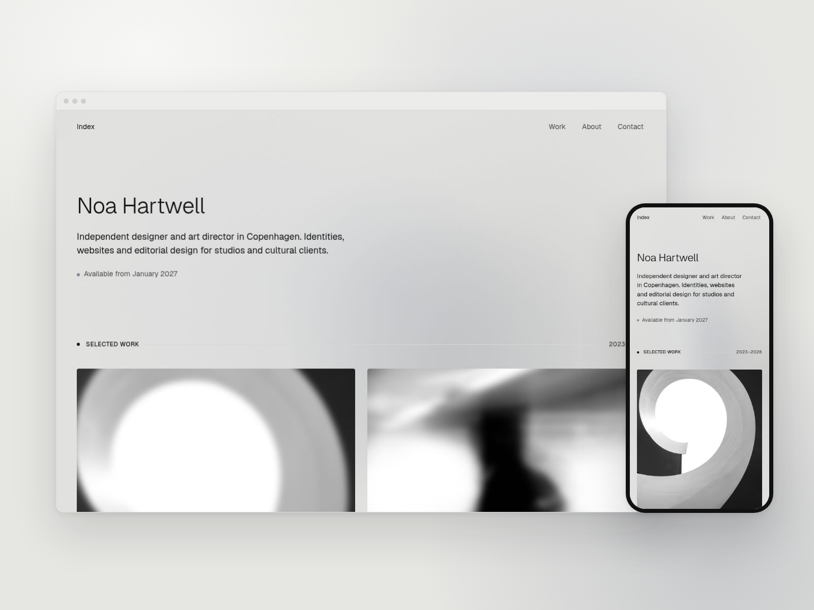 Slow Shutter — Free Portfolio Template for Framer preview