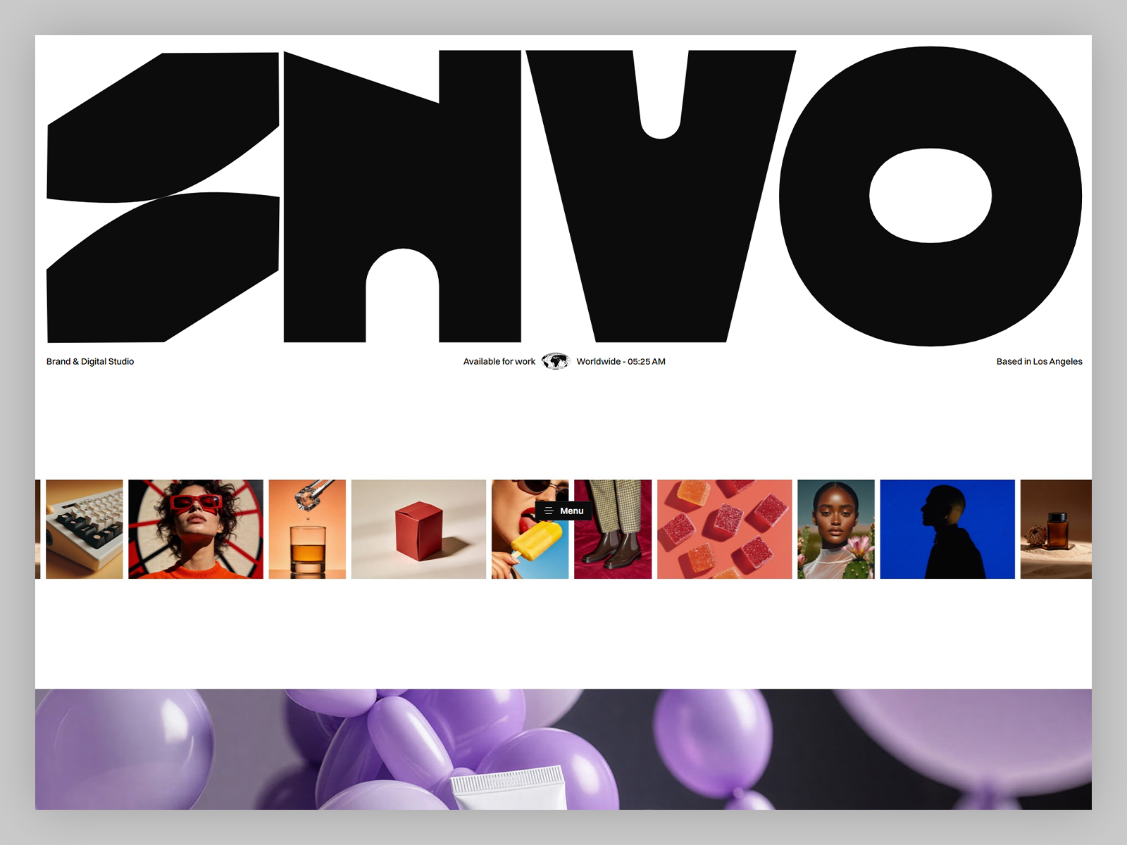 SNVO Studio — Free Portfolio Framer Template preview