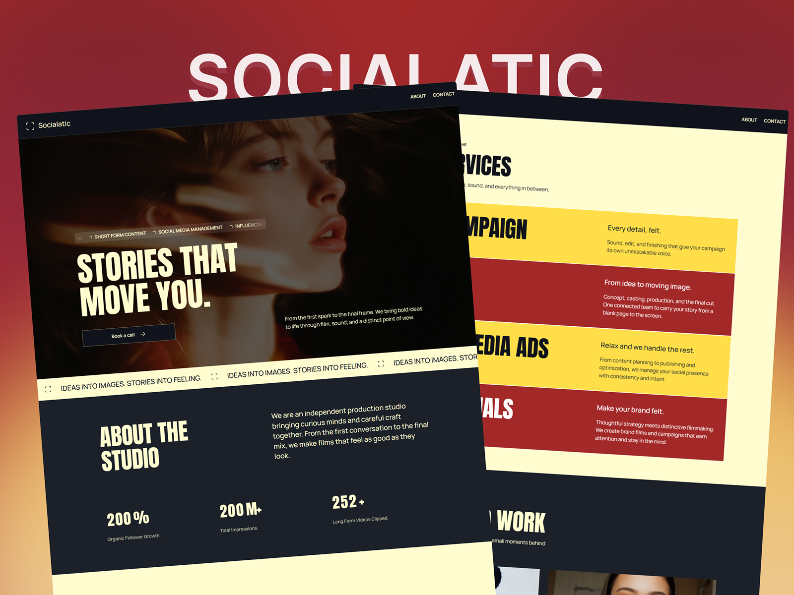 Socialatic — Free Agency Template for Framer preview