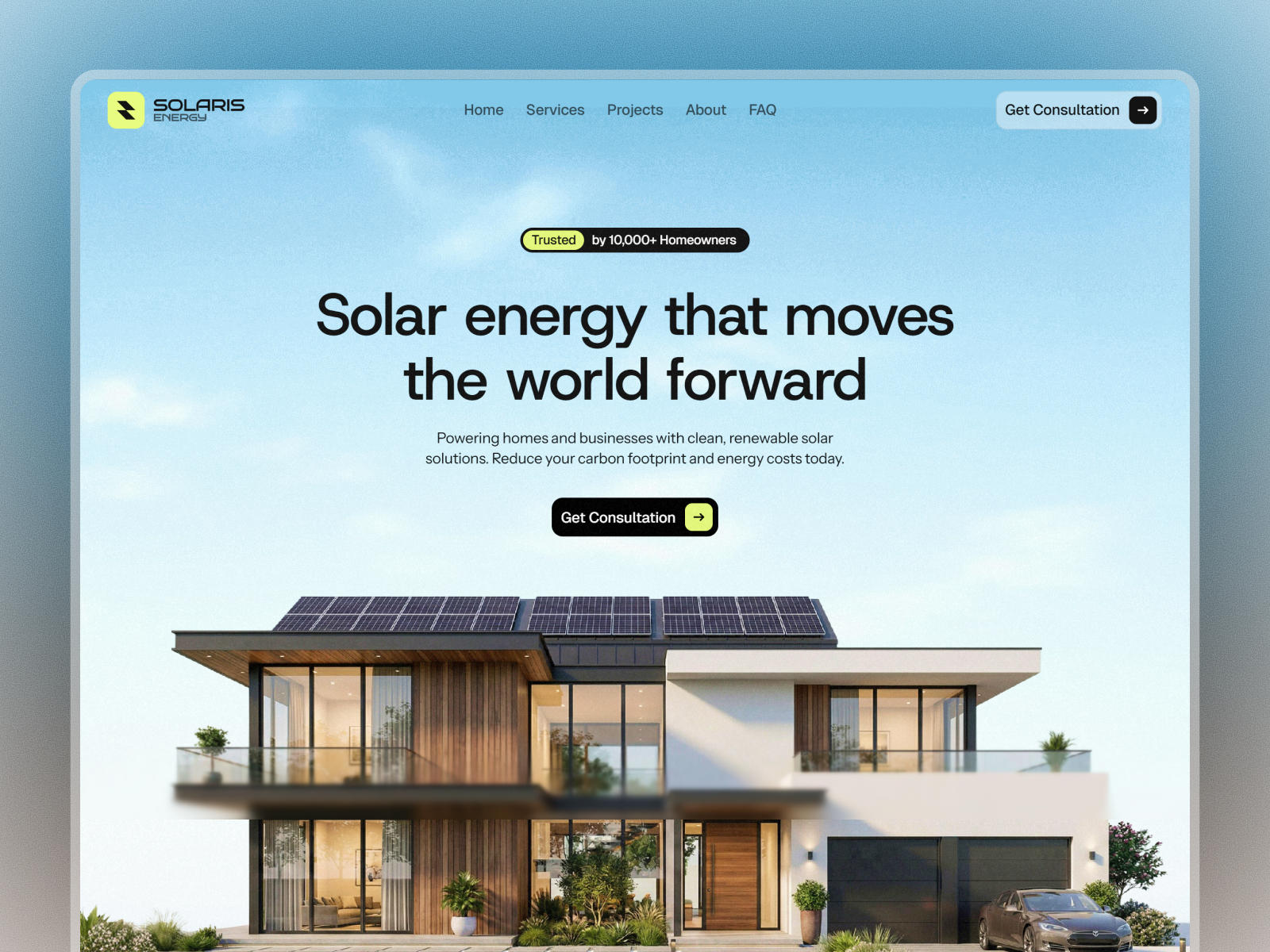 SolarisEnrgy — Free Solar Energy Company Framer Template preview