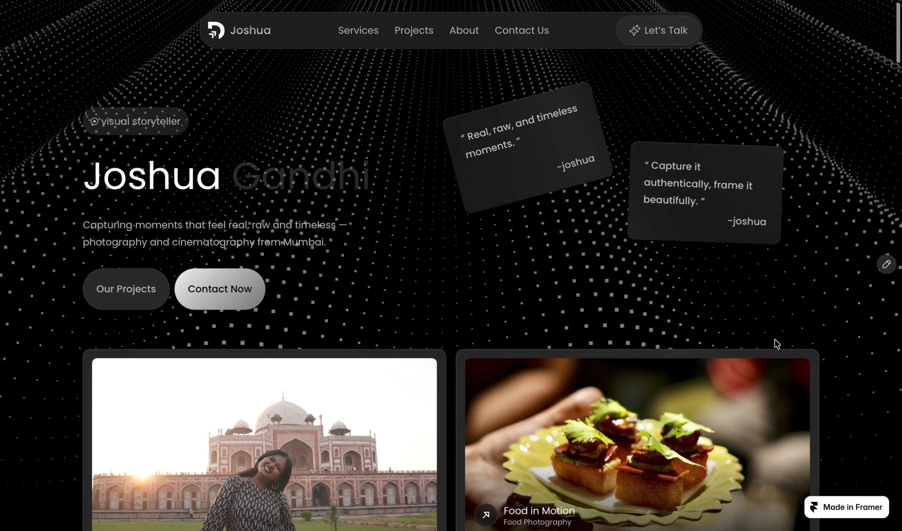 Soloist sudiv — Free Portfolio Template for Framer preview