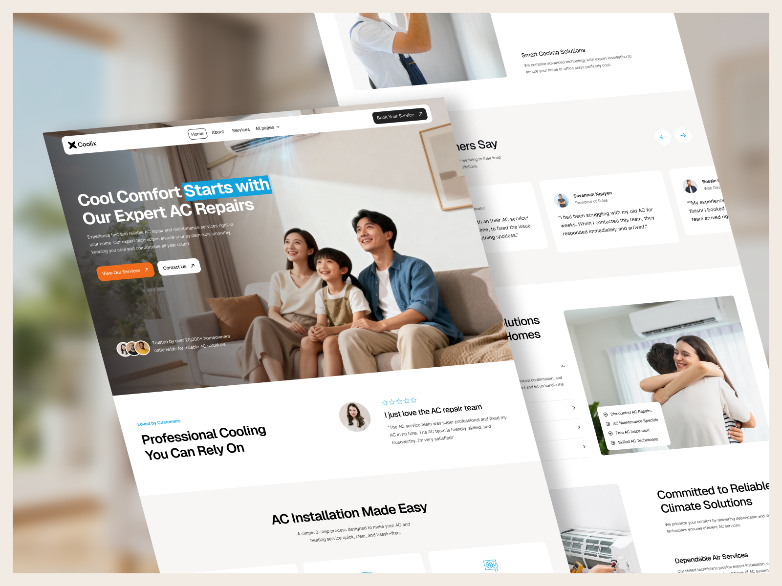 Solvex — Free Entertainment Website Template by Mehanuz Meghla — Free Landing Page Template for Framer by Mehanuz Meghla preview