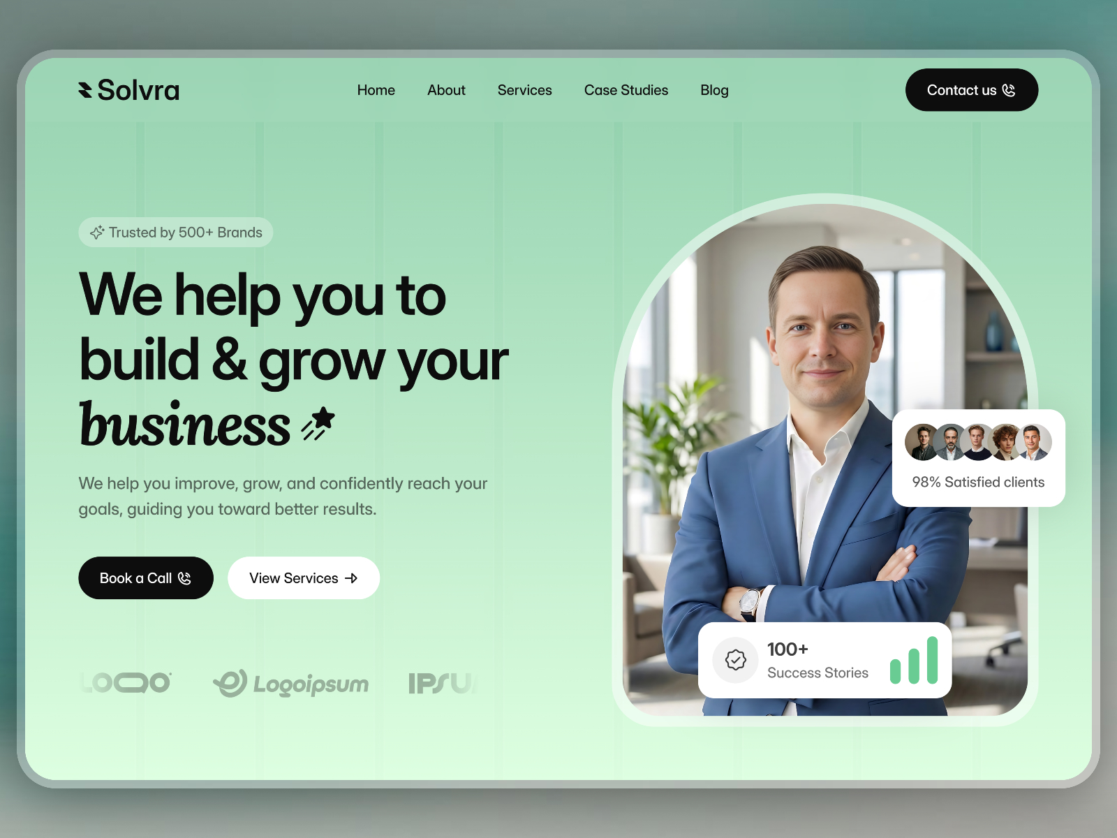Solvra — Free Dental Framer Template preview