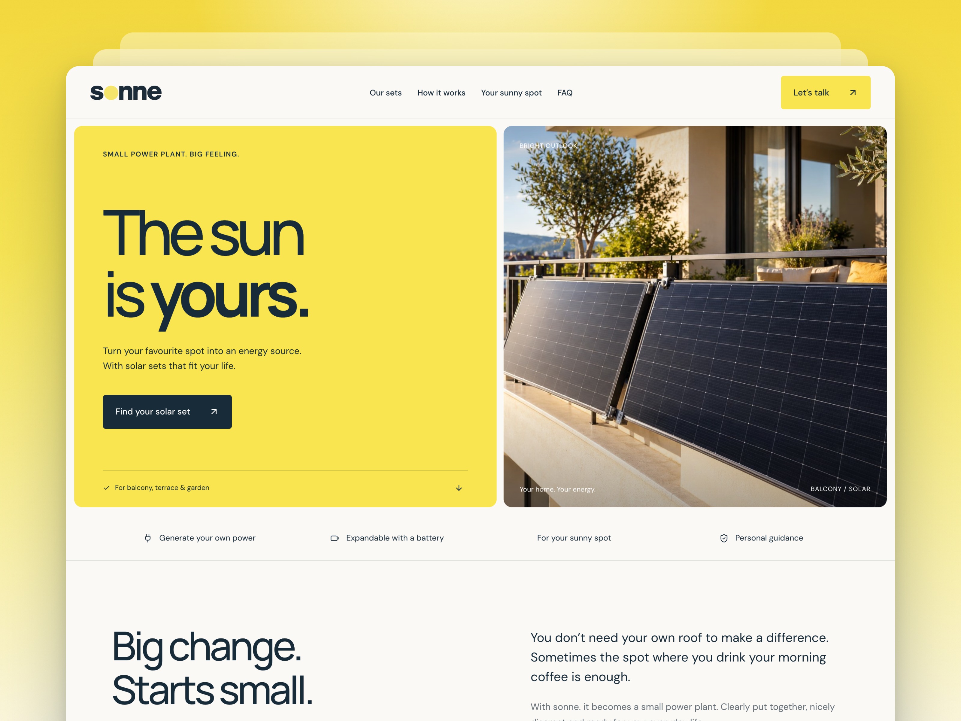 Sonne — Free Agency Template for Framer preview