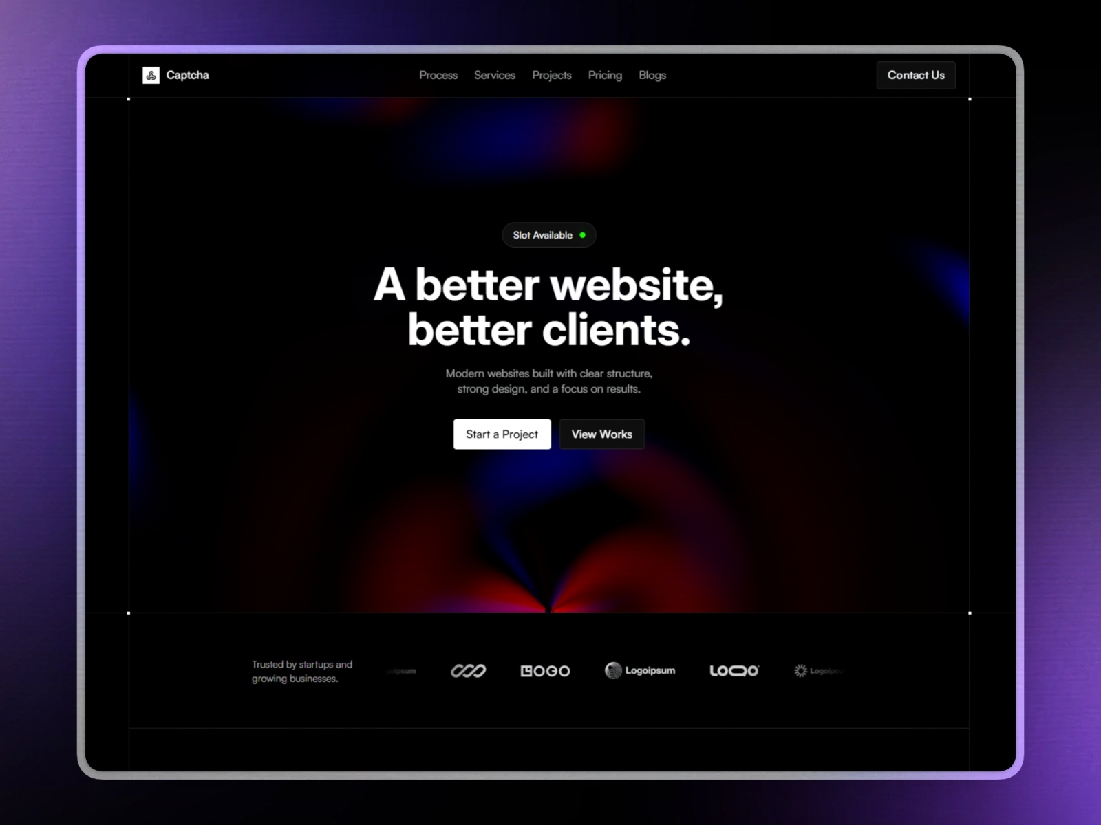 Stall: Free Portfolio Website Template by Khaled Habibullah — Free Portfolio Framer Template preview
