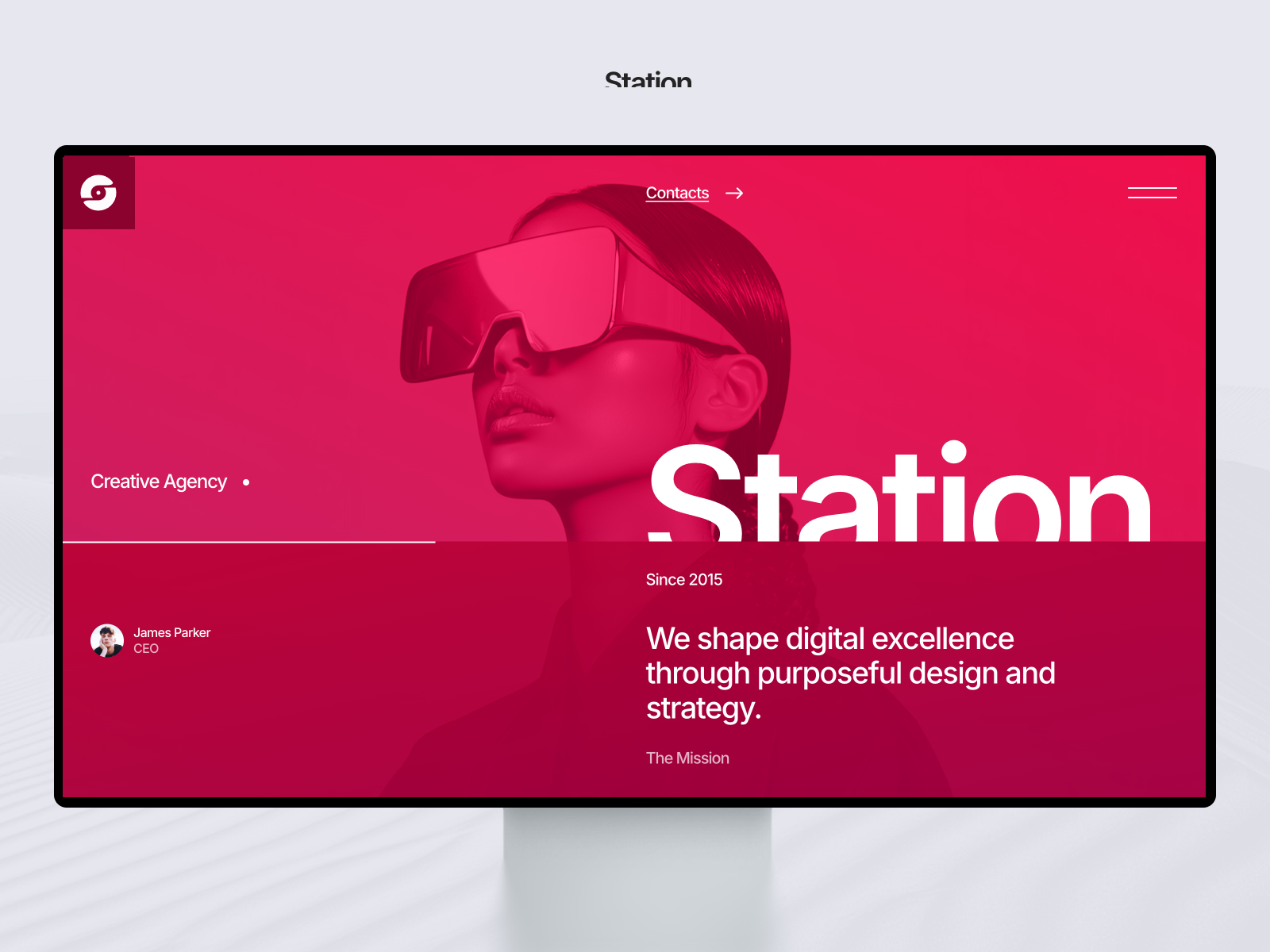 Station — Free Agency Template for Framer preview