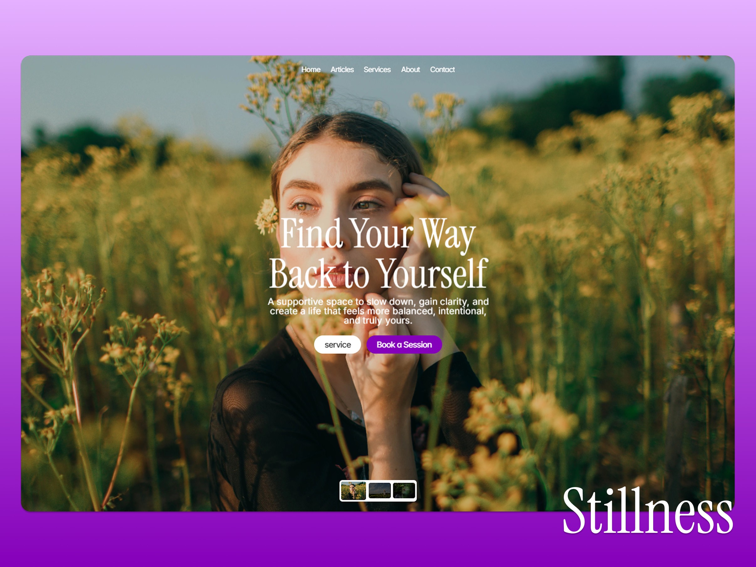 Stillnes: Free Health Website Template by Sumit Das — Free Healthcare Framer Template preview
