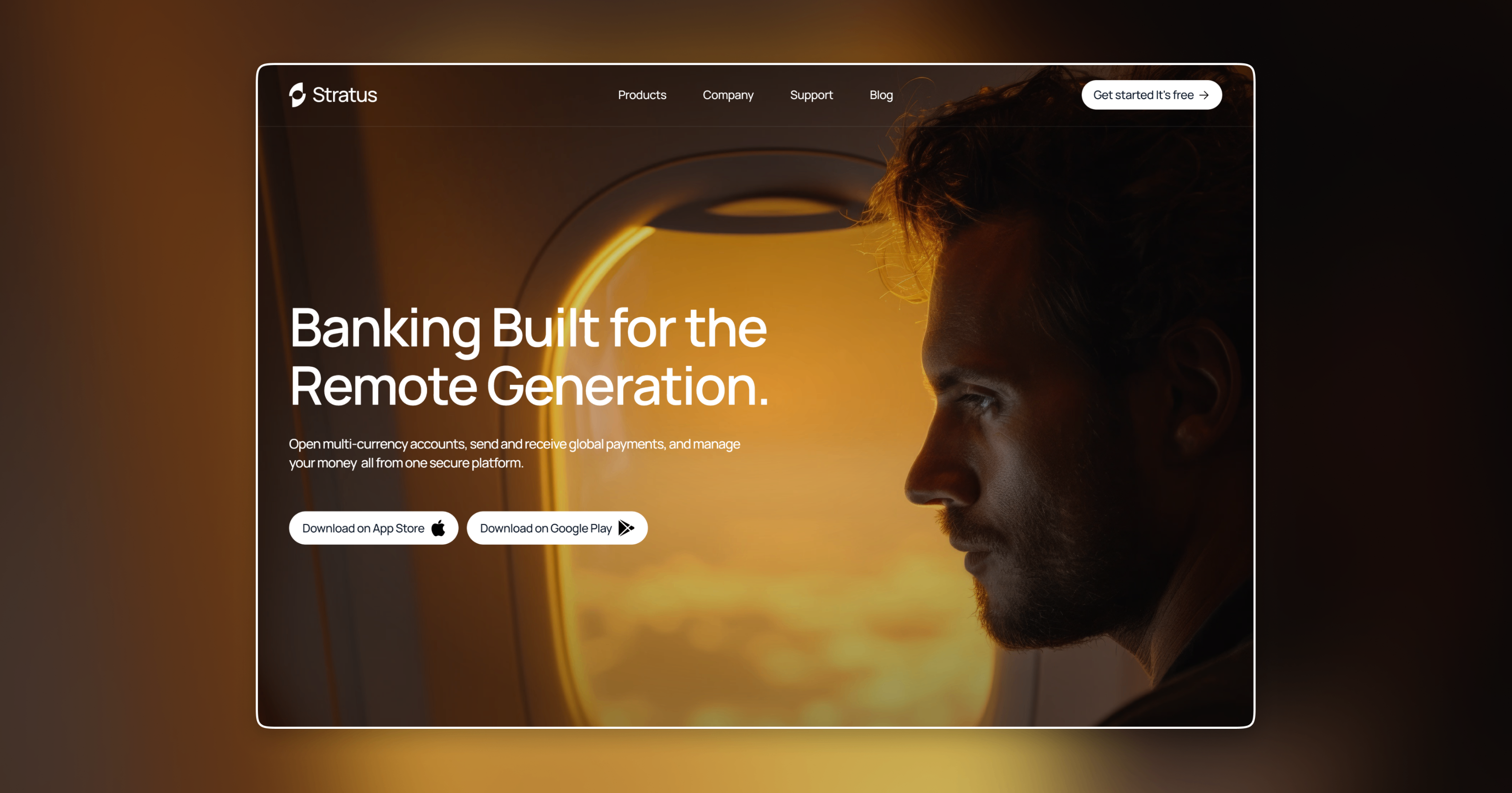 Stratux: Free Marketing Website Template by Paul Chukwuebuka — Free HR Framer Template preview