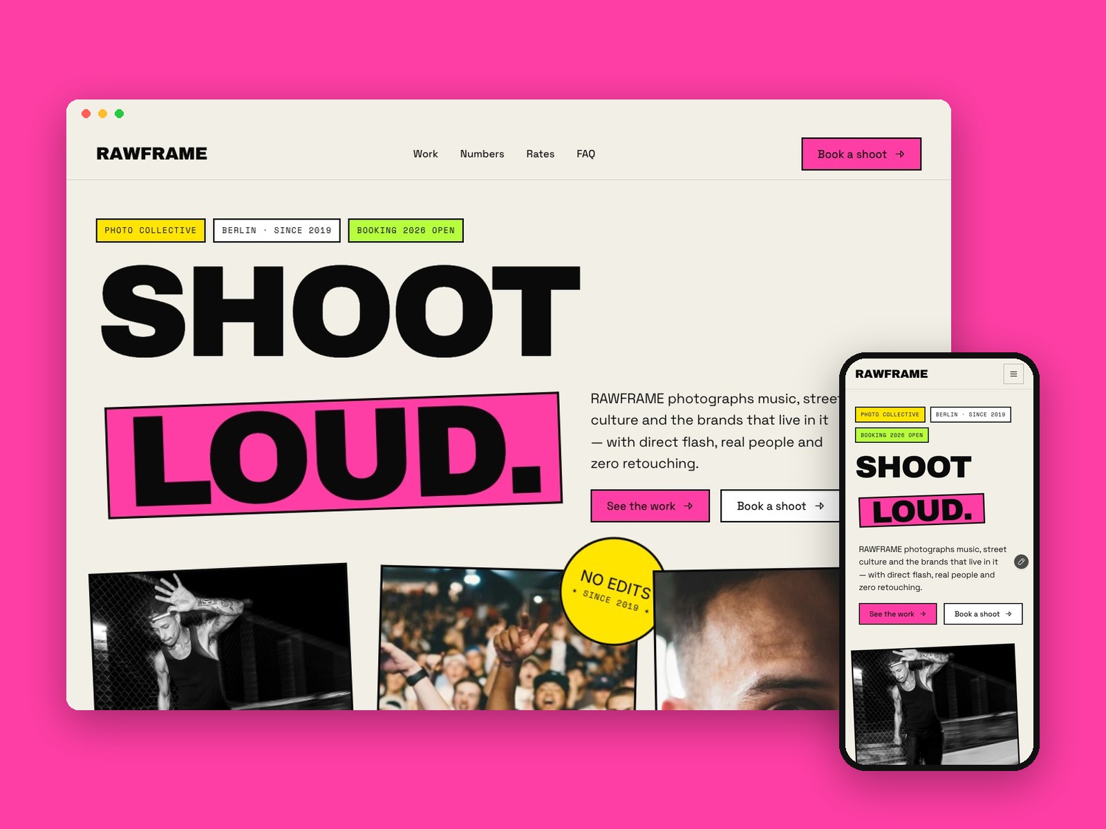 Street Photo Site — Free Photography Template for Framer preview