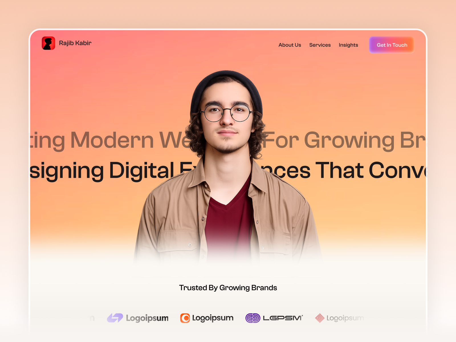 Studio Lumina — Free Portfolio Website Template by Jephthah Ledum — Free Portfolio Template for Framer by Jephthah Ledum preview