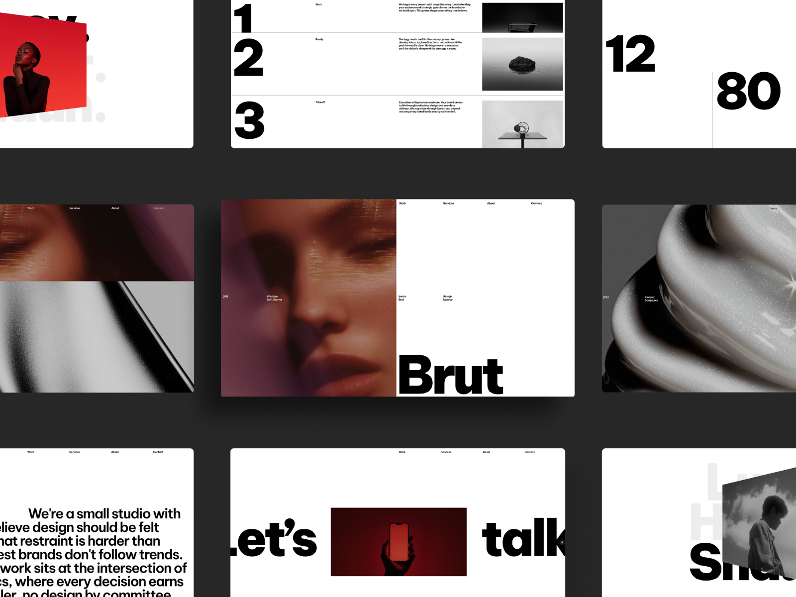 SwissBrut — Free Photography Framer Template preview
