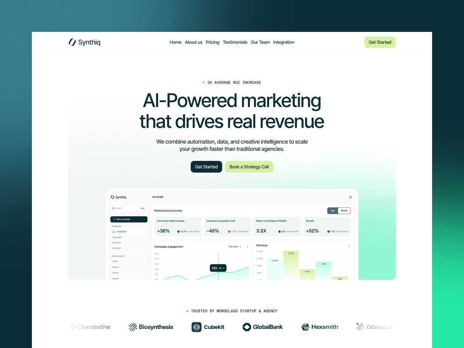 SynapHR — Free AI Website Template by Peno Lab — Free Automotive Template for Framer by Peno Lab preview