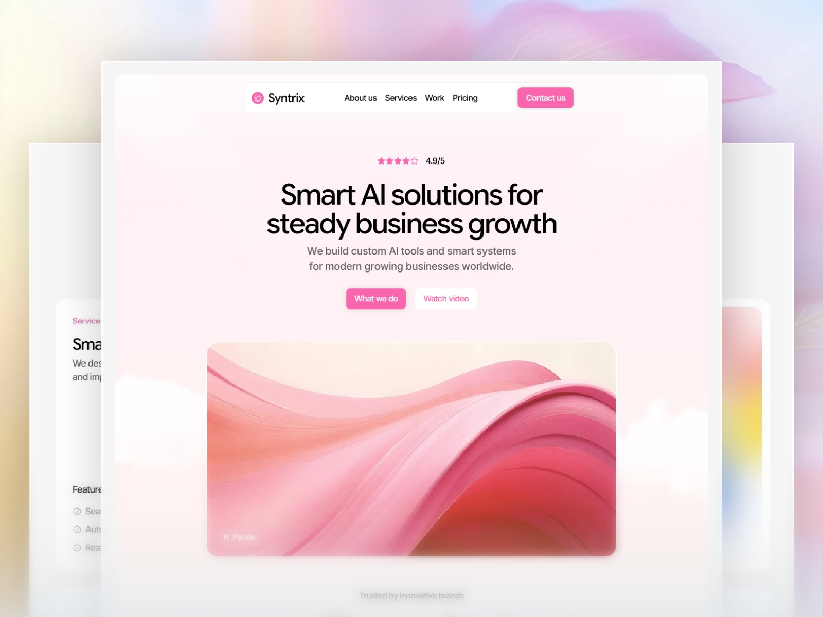 Syntrix — Free Agency Framer Template preview