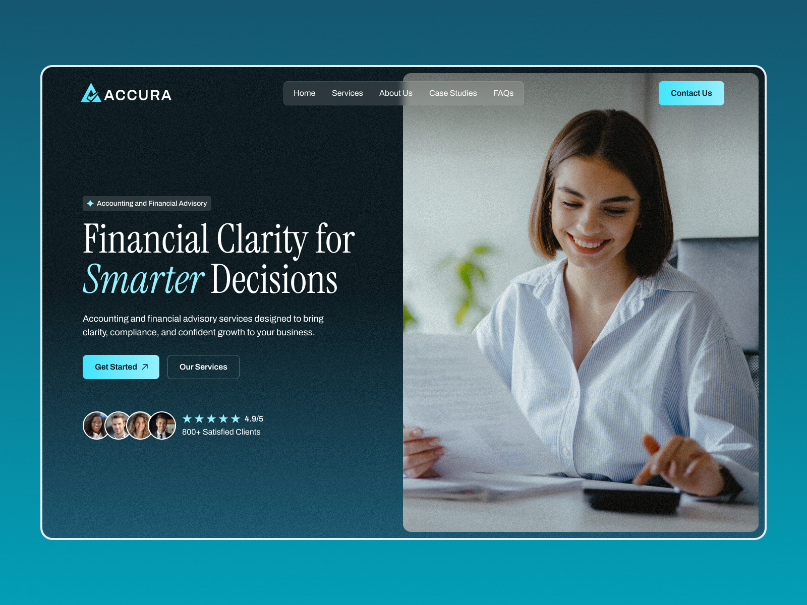 Tax Consultant: Free Personal Website Template by Michael Slotta — Free Agency Framer Template preview