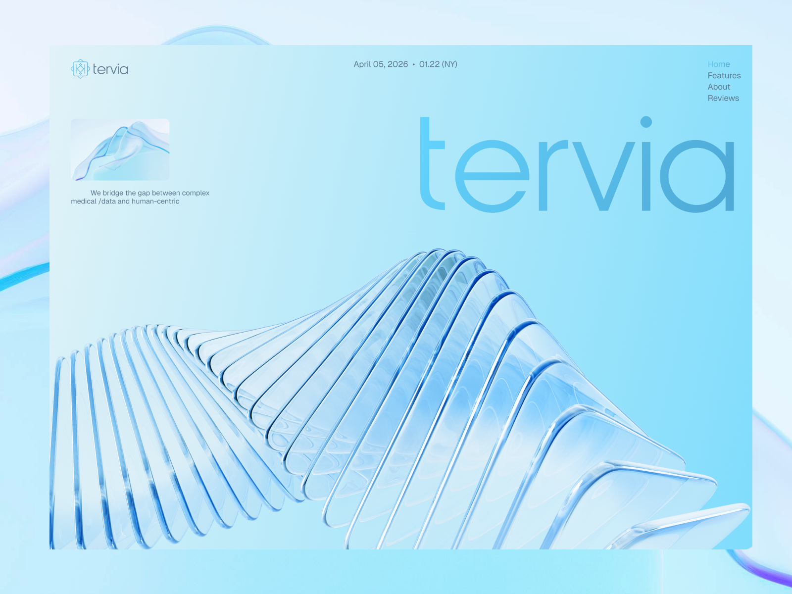 Tervia — Free Healthcare Technology Framer Template preview