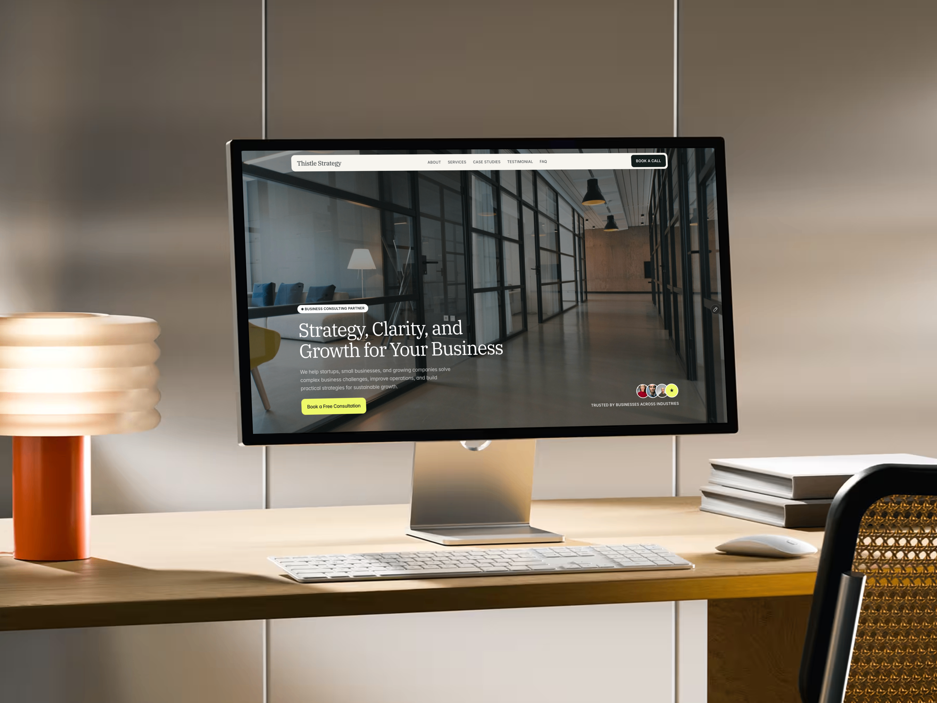 Thistle Strategy — Free Agency Template for Framer preview