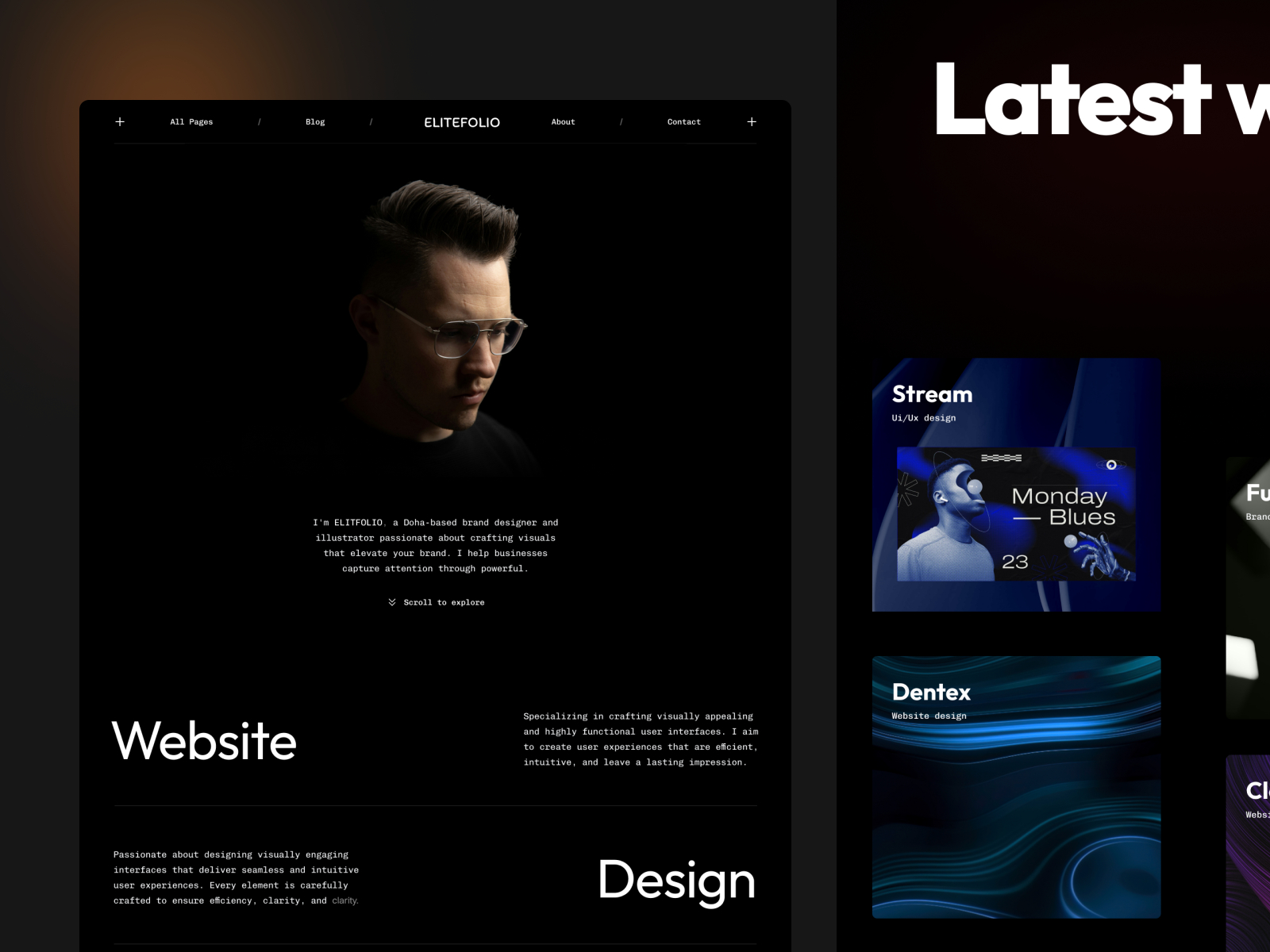Thumbora — Free Portfolio Website Template by Tanvir Hossain — Free Portfolio Template for Framer by Tanvir Hossain preview