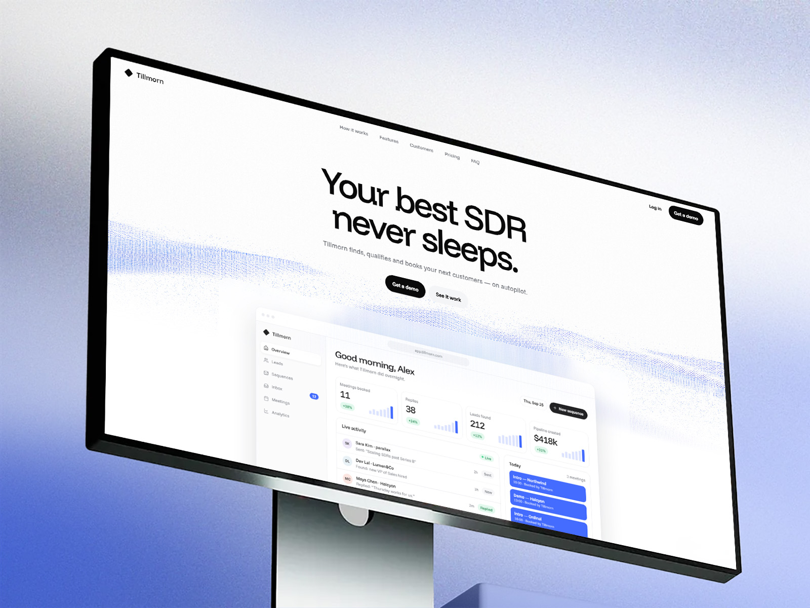 Tillmorn — Free SaaS Template for Framer preview