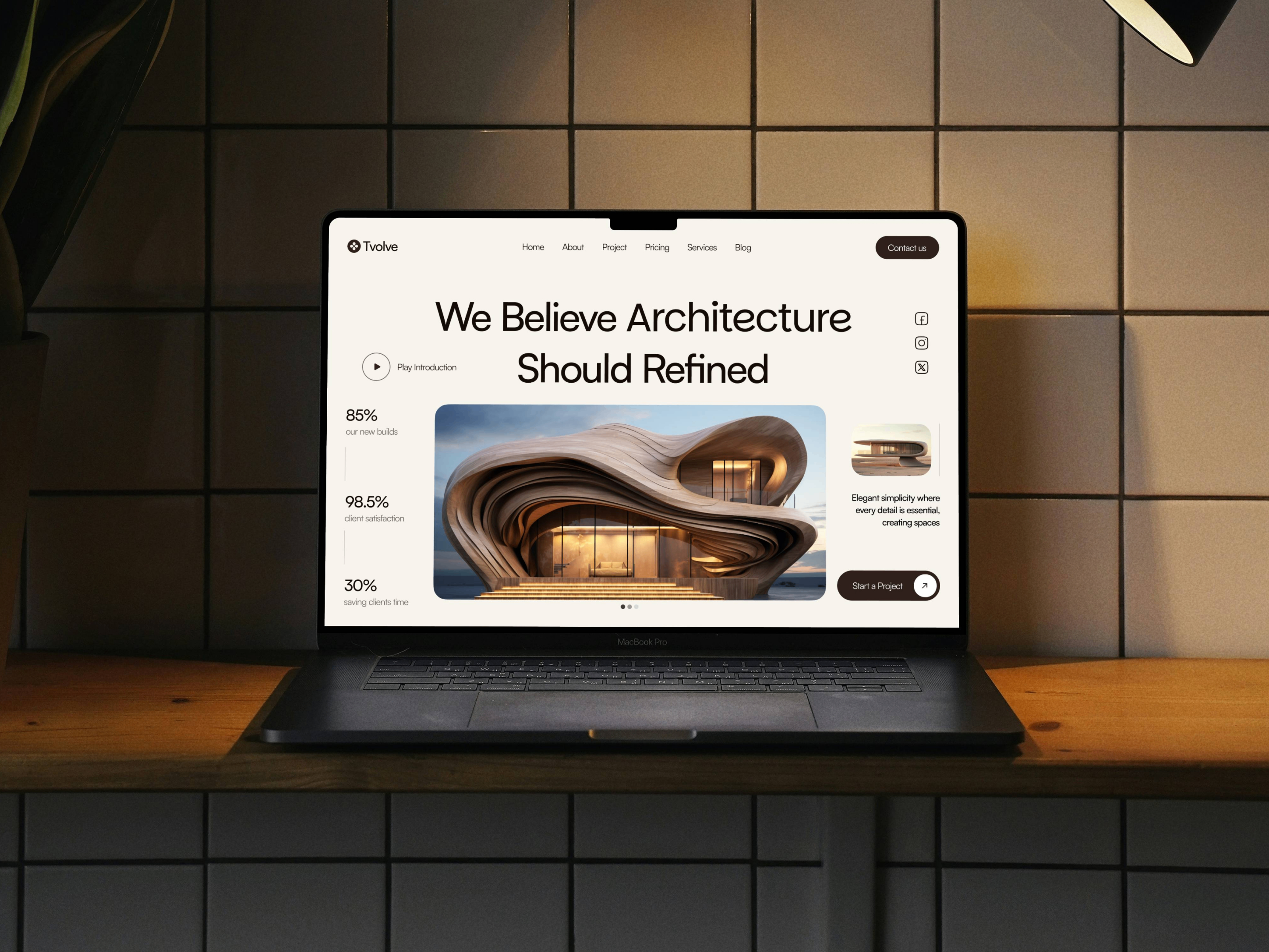 Tvolve — Free Agency Website Template by Trozen Studio — Free Agency Template for Framer by Trozen Studio preview