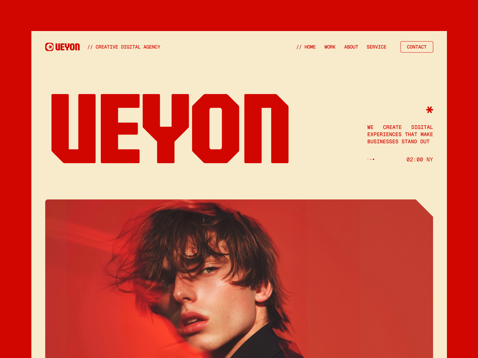 UEYON — Free Portfolio Template for Framer preview