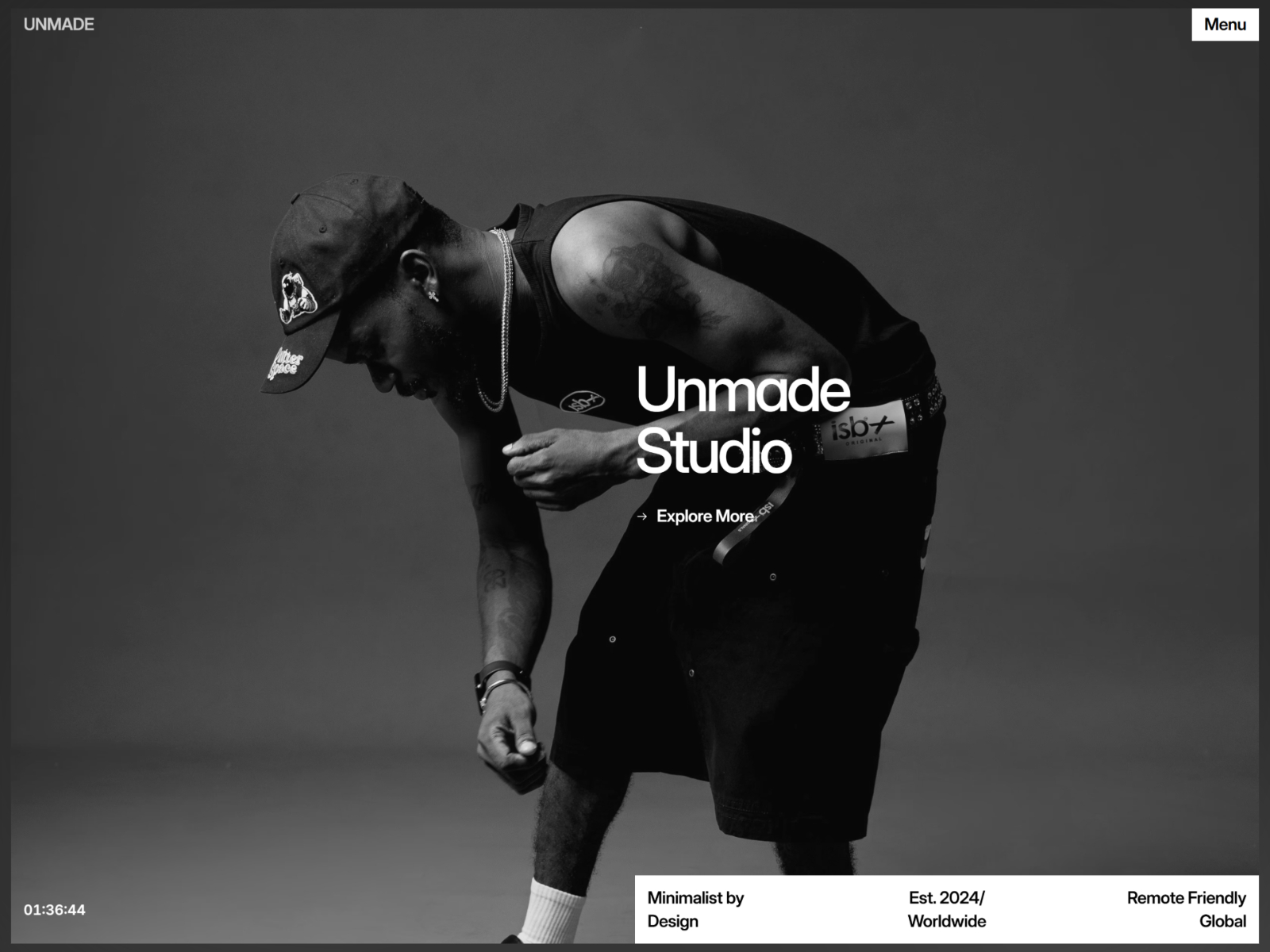 Unmade — Free Branding Agency Framer Template preview