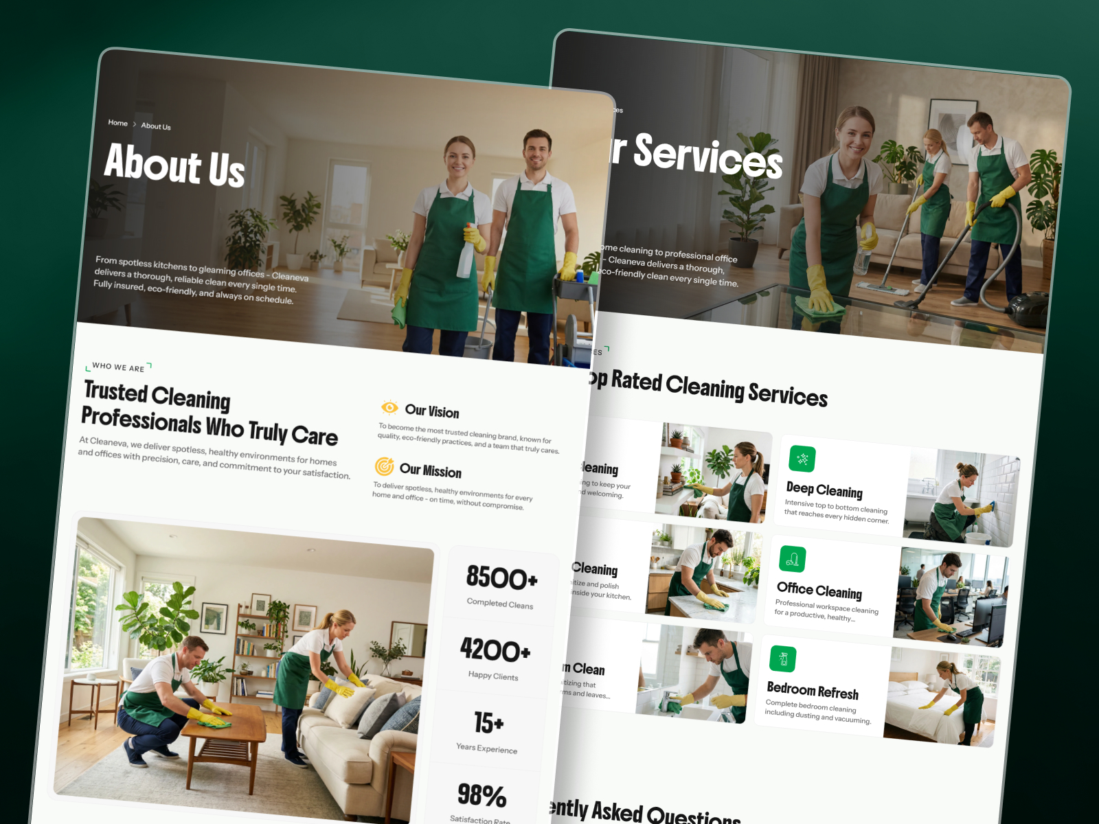 Velora Wash — Free Landing Page Website Template by Somanna B U — Free Portfolio Template for Framer by Somanna B U preview