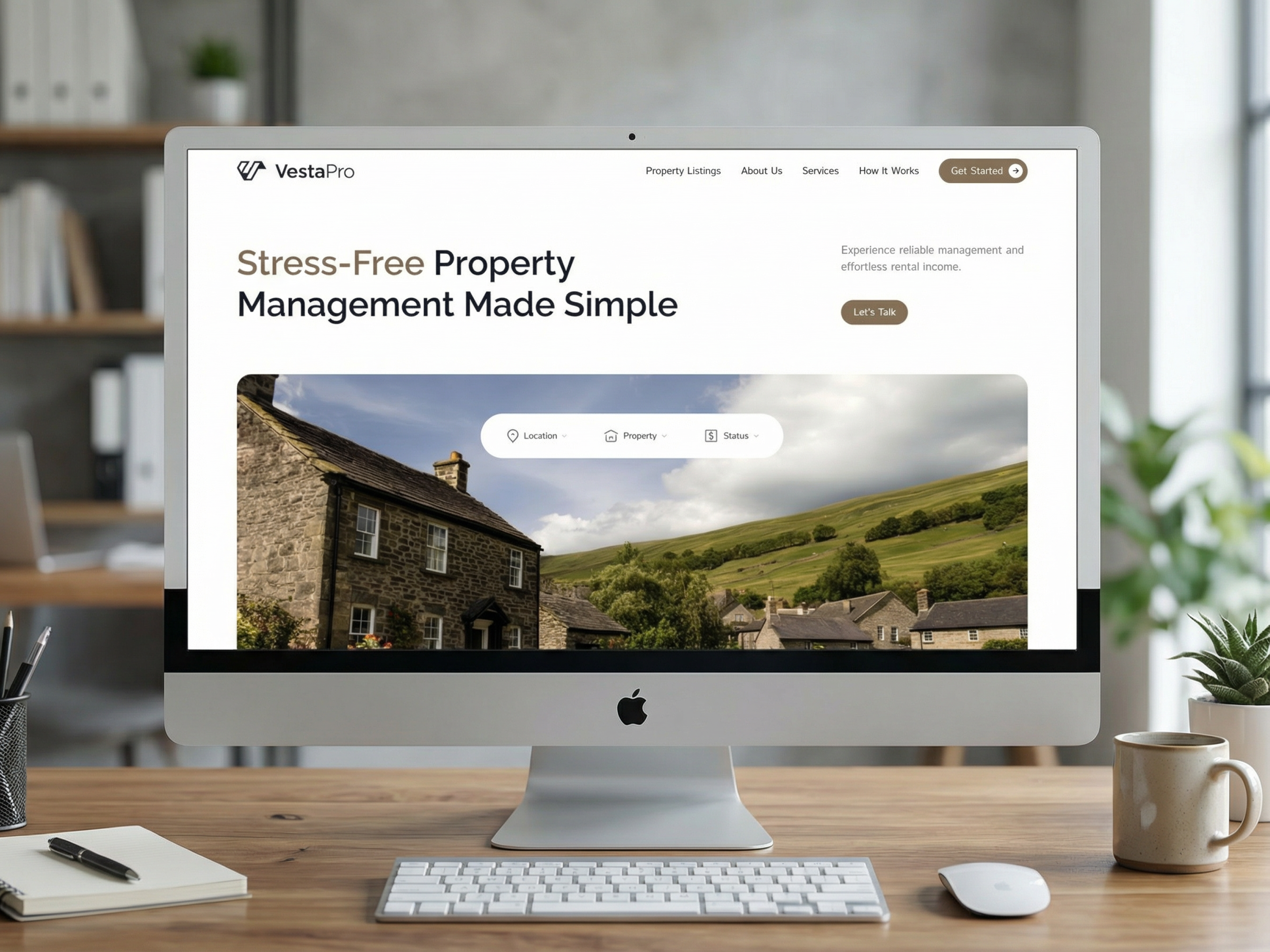 VestaPro Properties — Free Real Estate Template for Framer preview