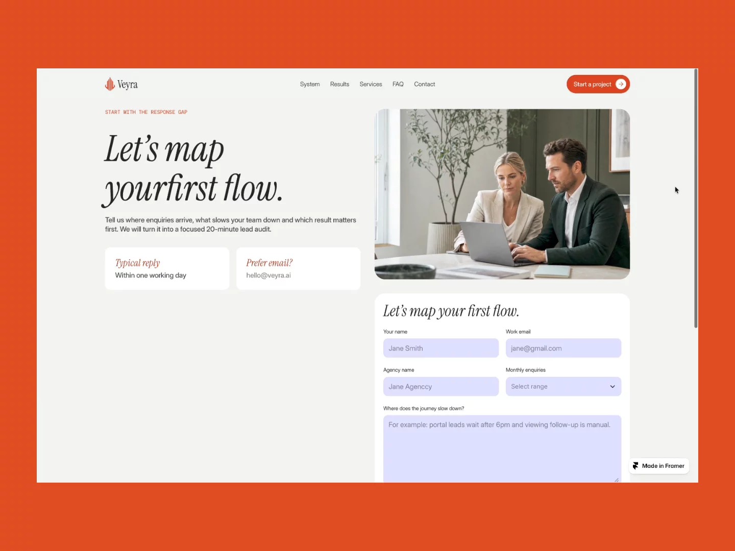 Veyra Proptech: Free AI Website Template by Aidan Creates — Free Real Estate Framer Template preview