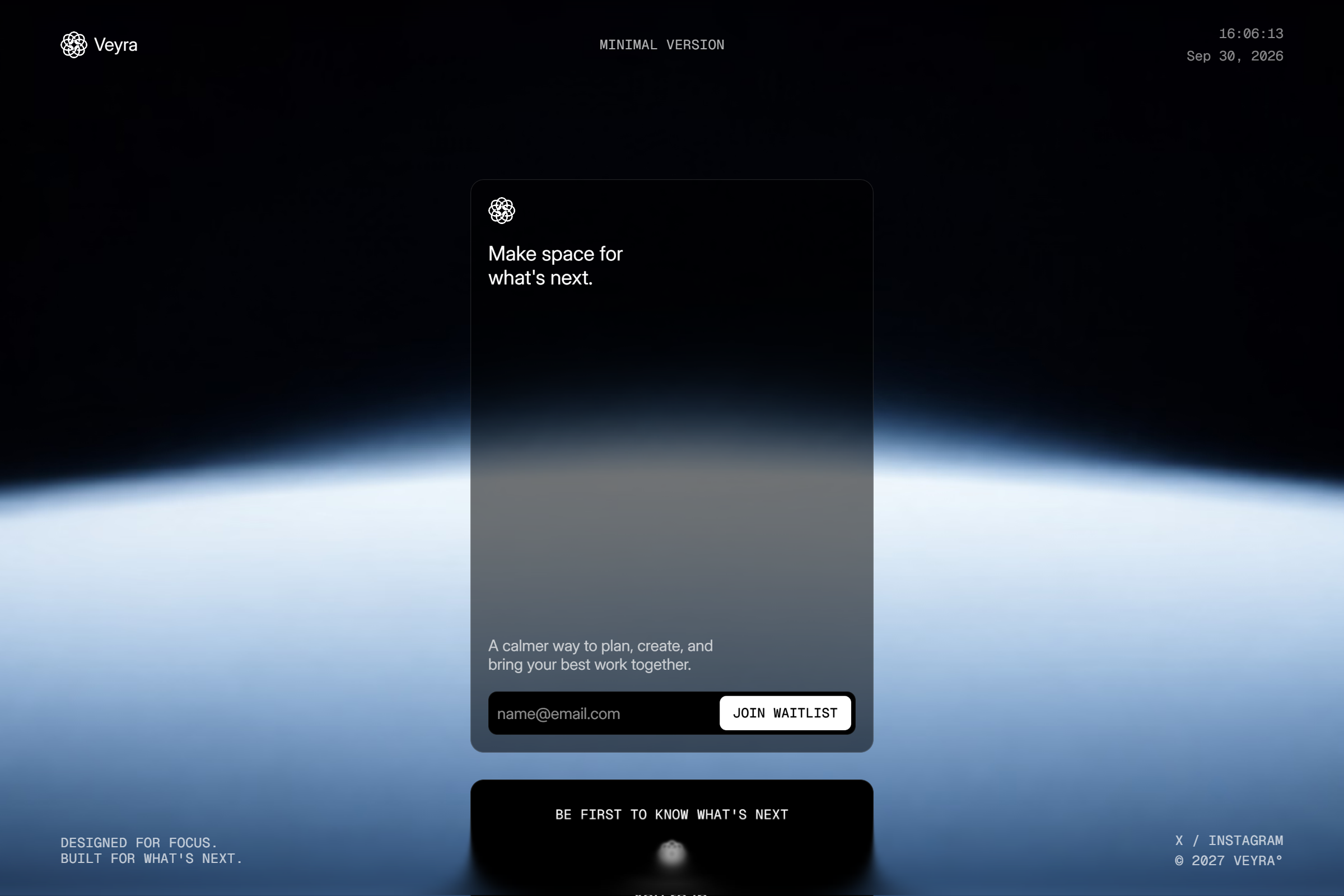 Veyra - Reveal — Free Landing Page Template for Framer preview