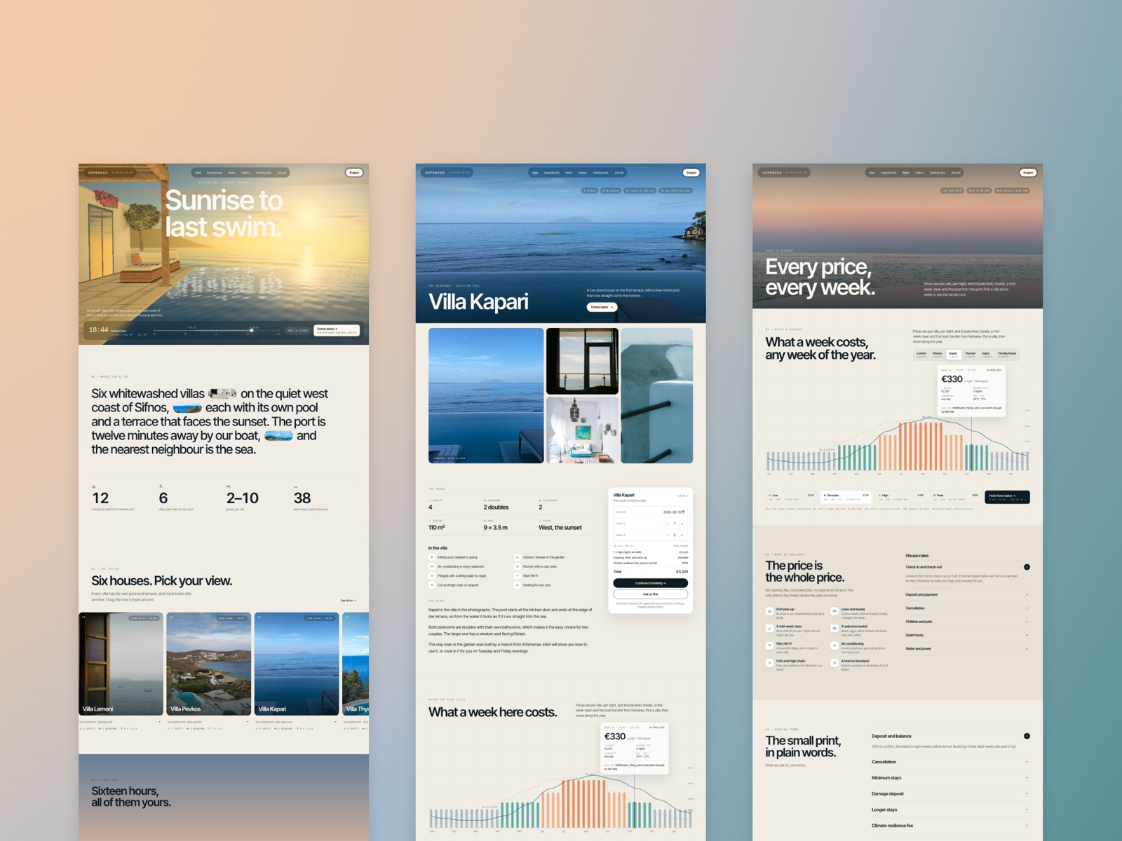 Villatide — Free Travel Template for Framer preview