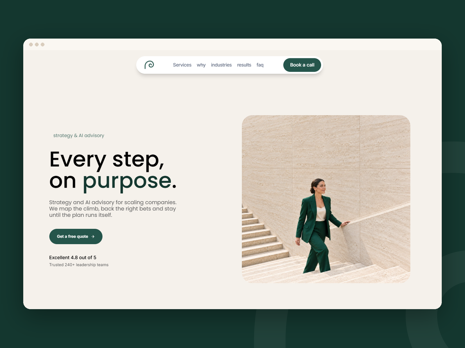 Volute — Free Landing Page Template for Framer preview