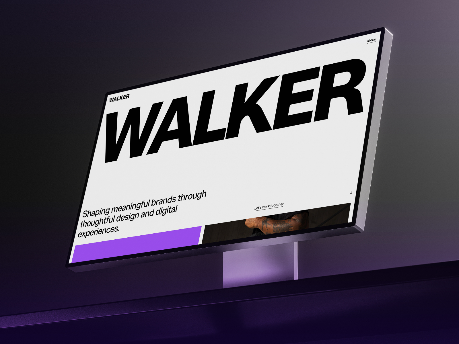 Walker — Free Portfolio Framer Template preview