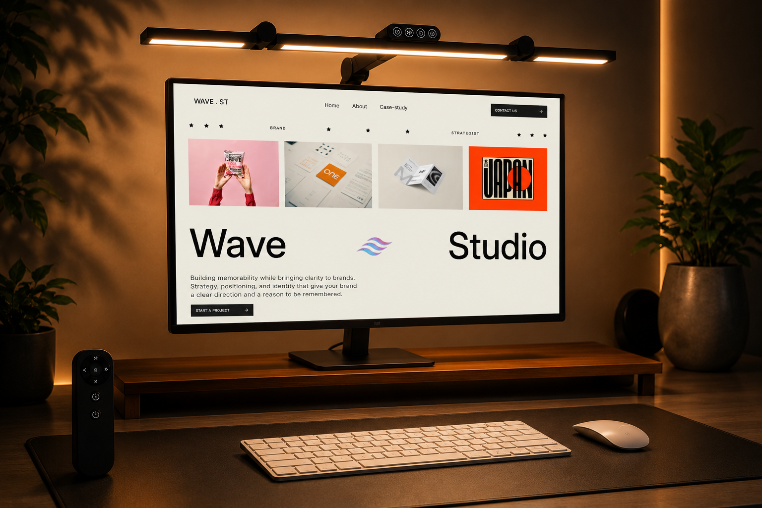 Wave studio — Free Portfolio Template for Framer by Sinax preview