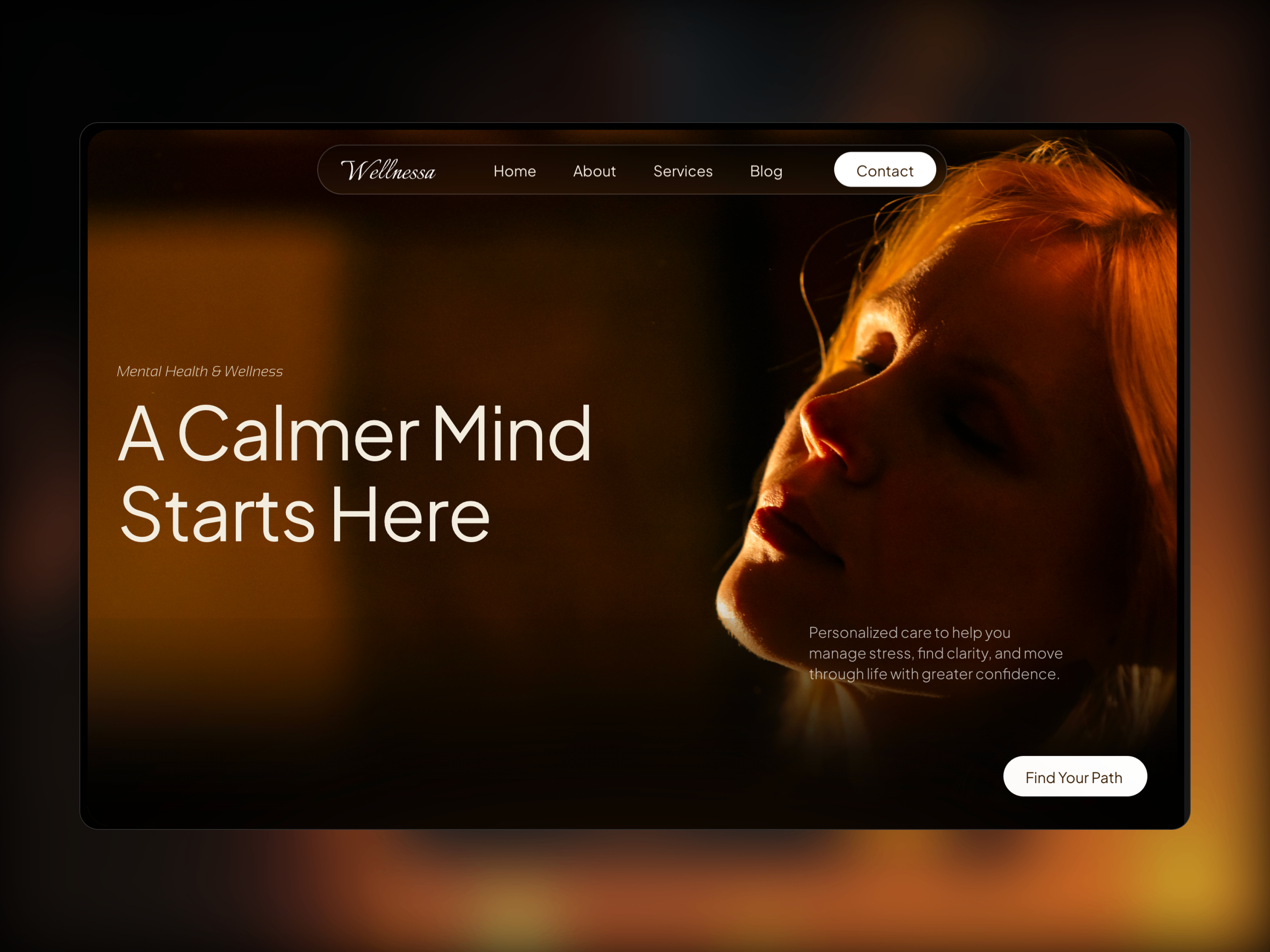 Wellnessa — Free Healthcare Template for Framer by Pixel void preview