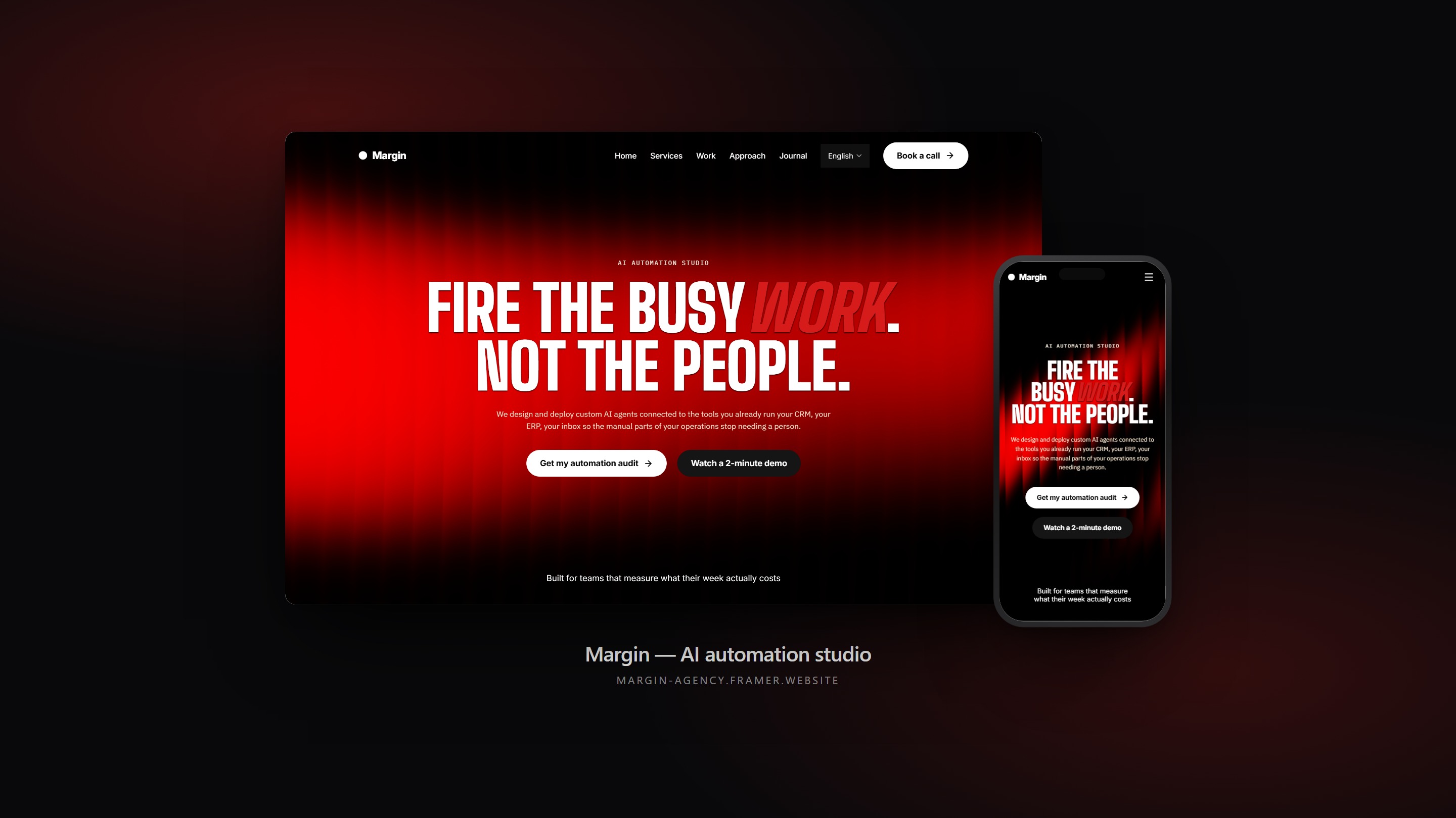 Wide Margin: Free AI Website Template by Kim Gagneur — Free Automotive Framer Template preview