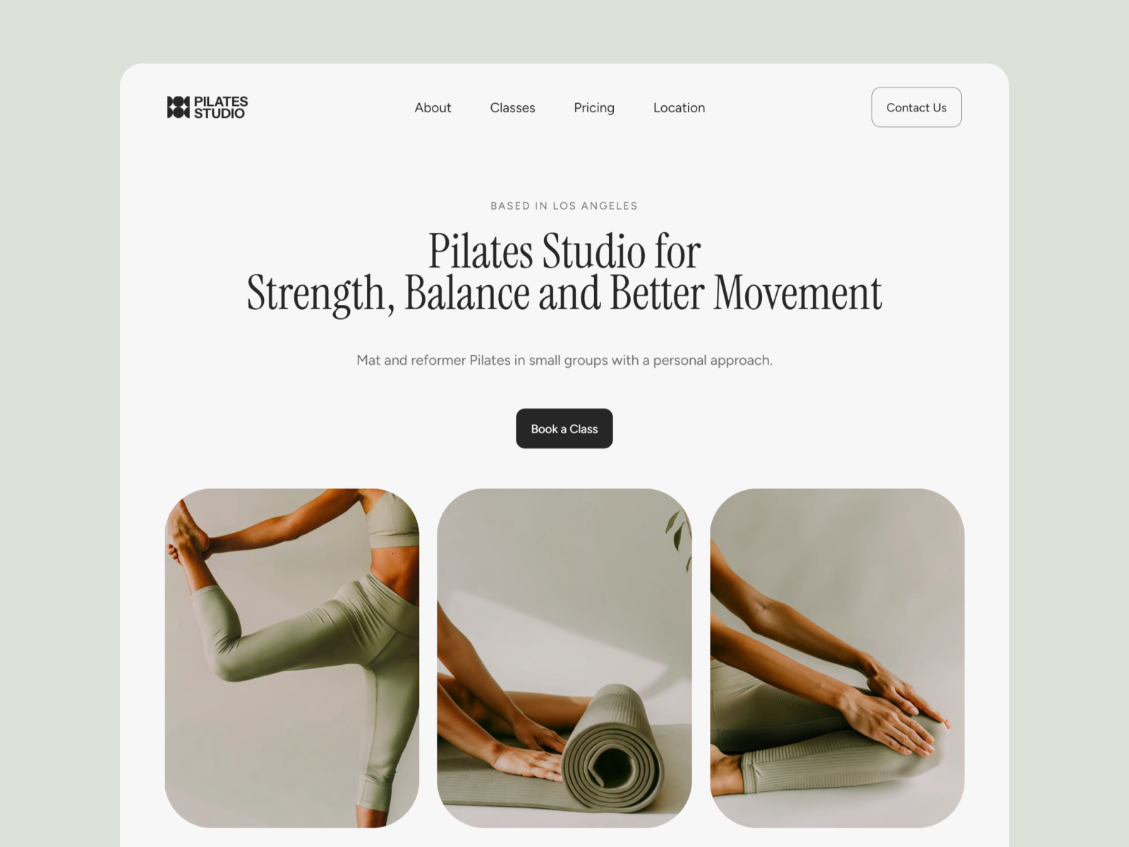 Yoga Lab — Free Health Website Template by Kate Loseva — Free Healthcare Template for Framer by Kate Loseva preview