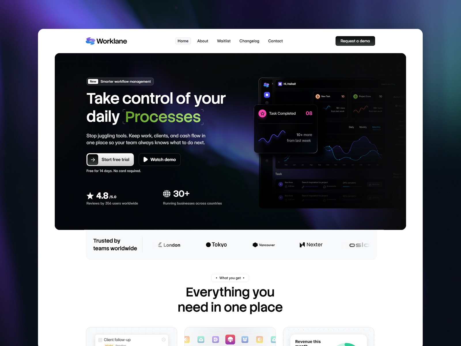 Zamoy: Free SaaS Website Template by Salim from Webestica — Free SaaS Framer Template preview