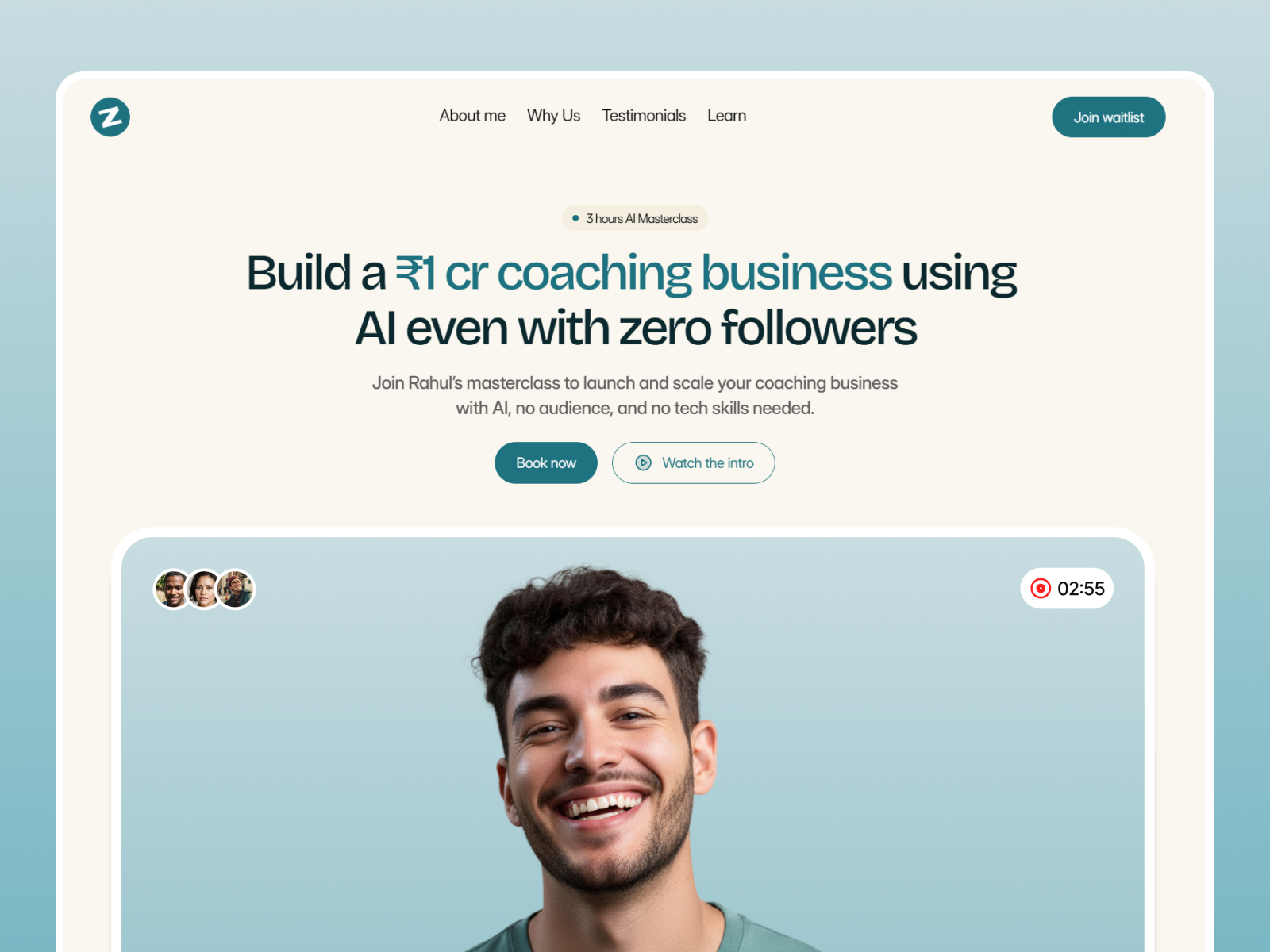 Zono — Free Education Framer Template preview